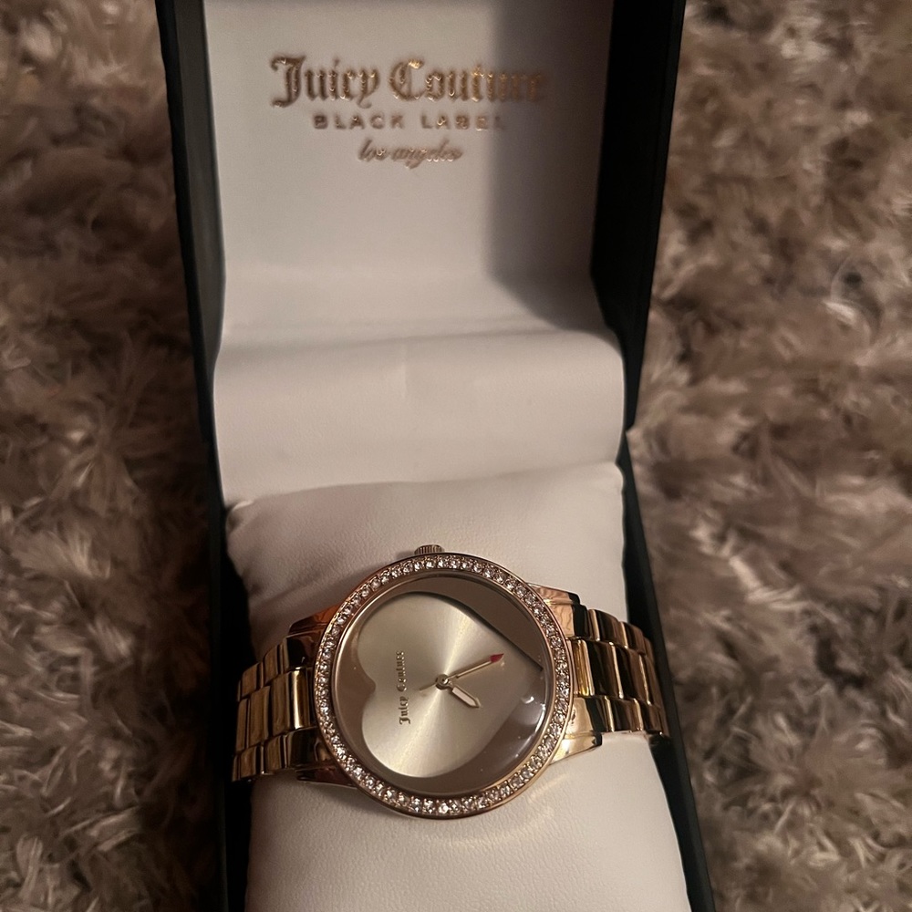 NWT Juicy couture black label Gold watch